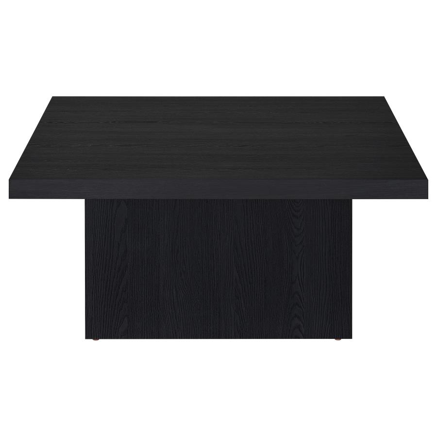 Devar 2-piece Square Cocktail Coffee End Table Set Black view 9