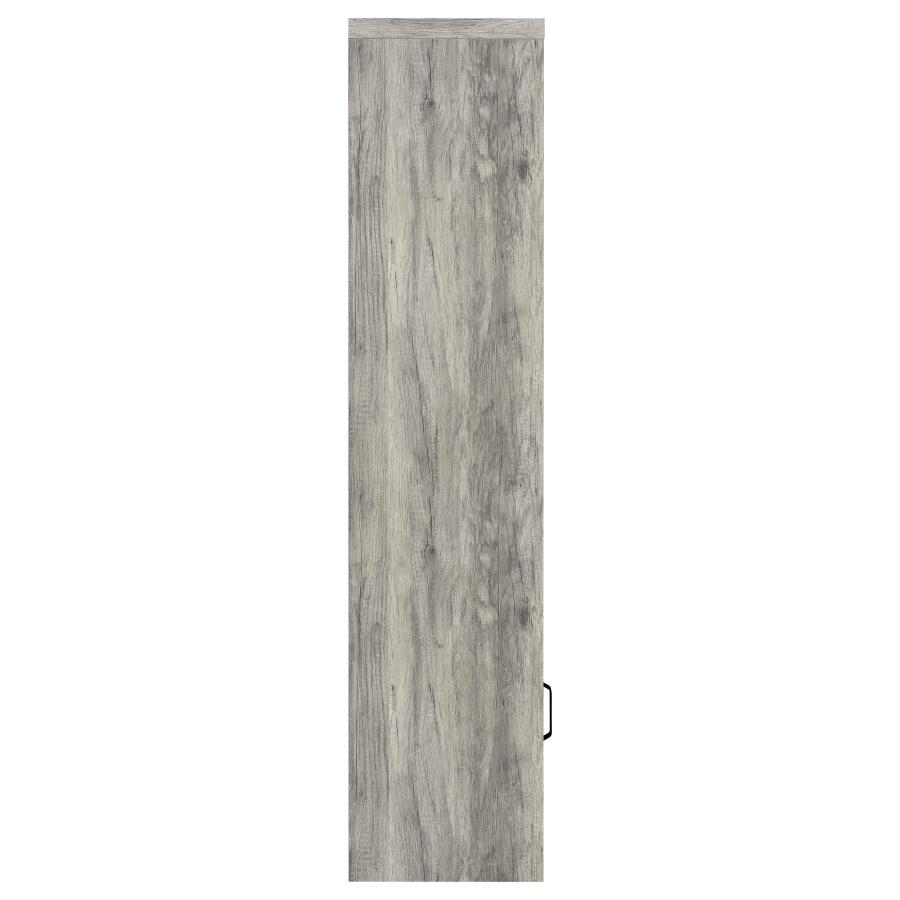 Burke 3-shelf Engineered Wood Media Tower Grey Driftwood view 8