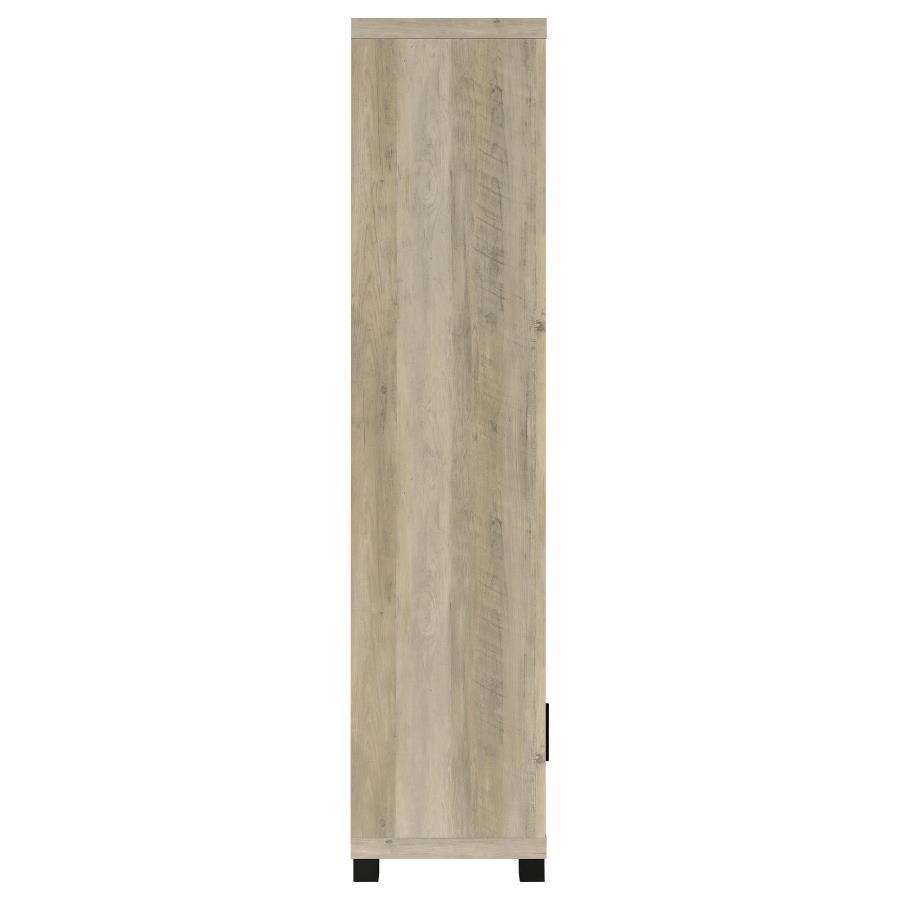 Sachin 3-shelf Engineered Wood Media Tower Distressed Pine view 8