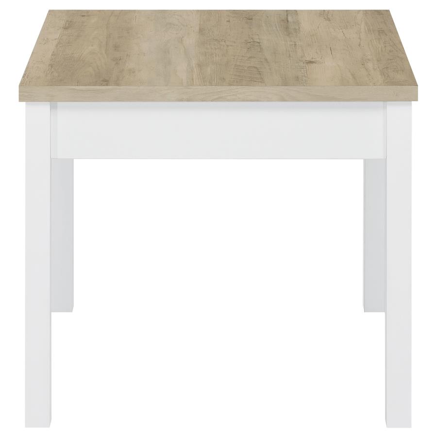 Stacie 3-piece Coffee Table Set Distressed Pine and White view 8