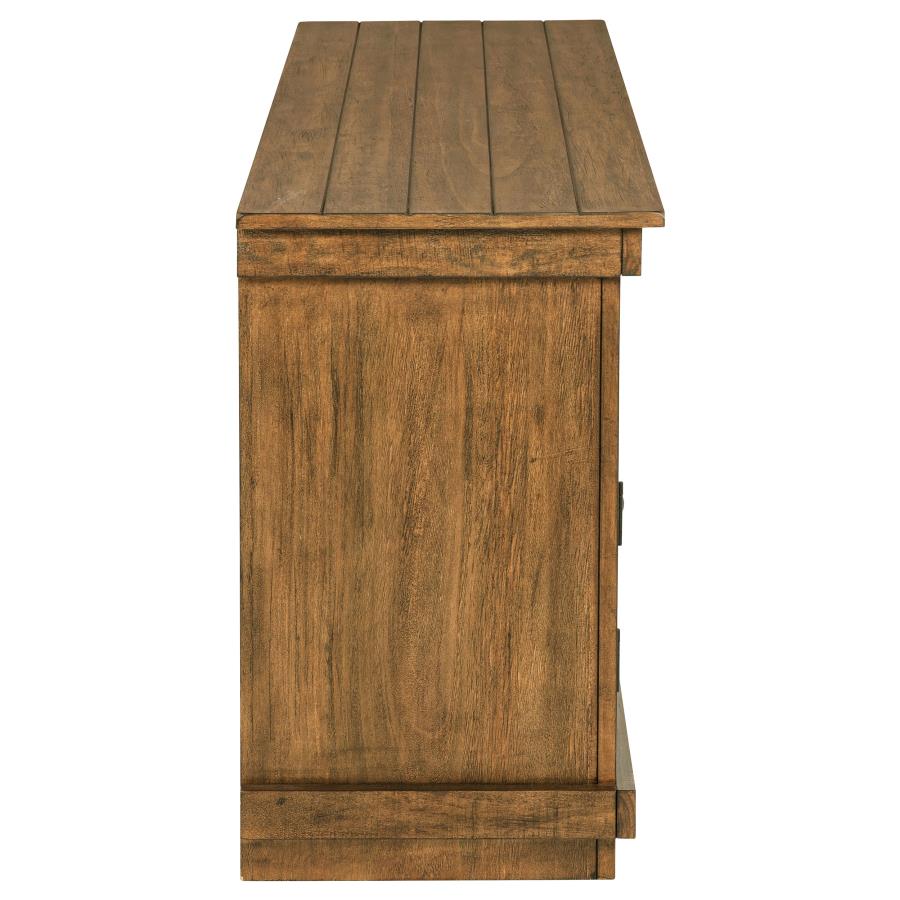 Payne 60-inch TV Stand Media Console Distressed Brown view 10