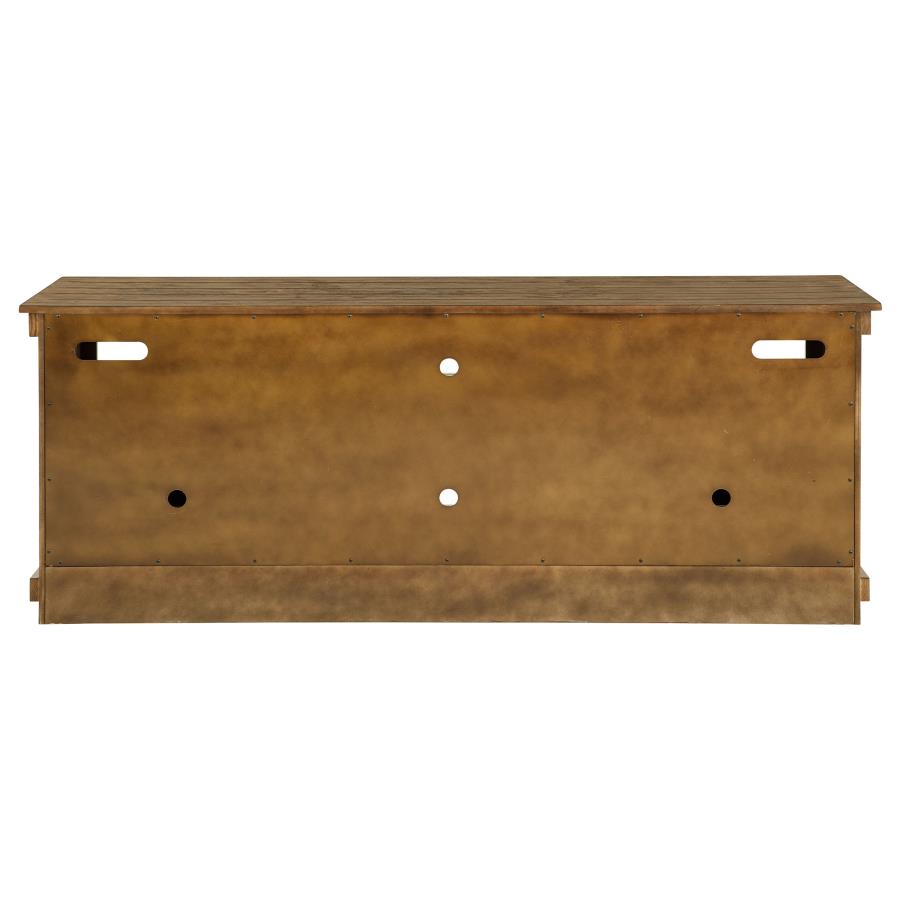 Payne 70-inch TV Stand Media Console Distressed Brown view 8
