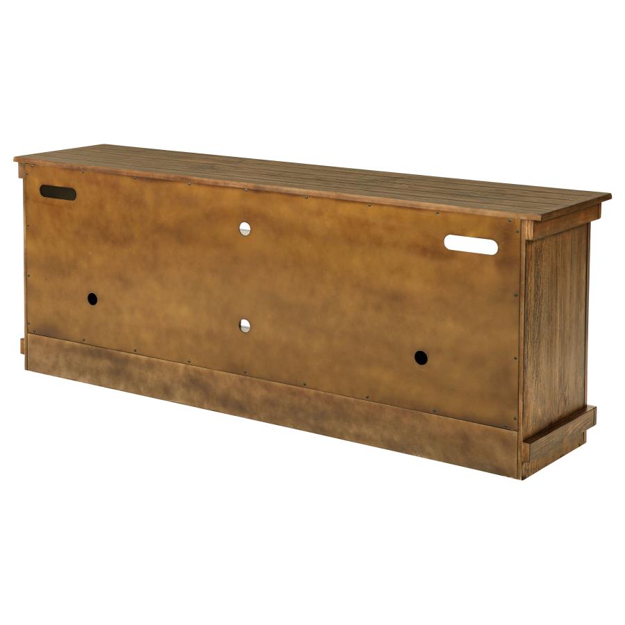 Payne 70-inch TV Stand Media Console Distressed Brown view 9