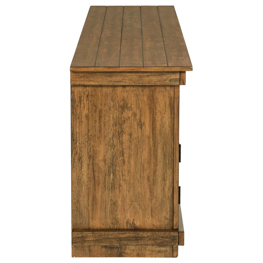 Payne 70-inch TV Stand Media Console Distressed Brown view 10