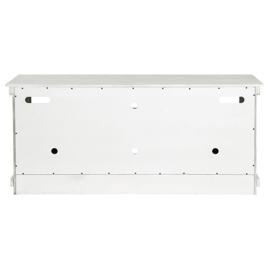 Payne 60-inch TV Stand Media Console Distressed White view 8