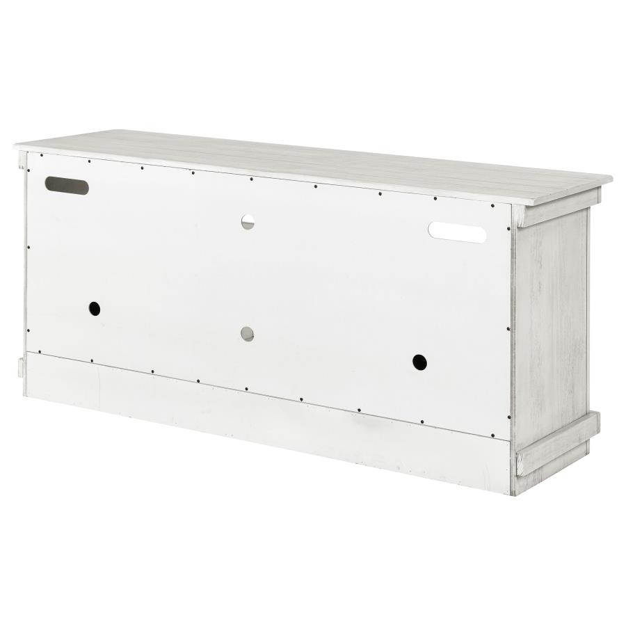 Payne 60-inch TV Stand Media Console Distressed White view 9