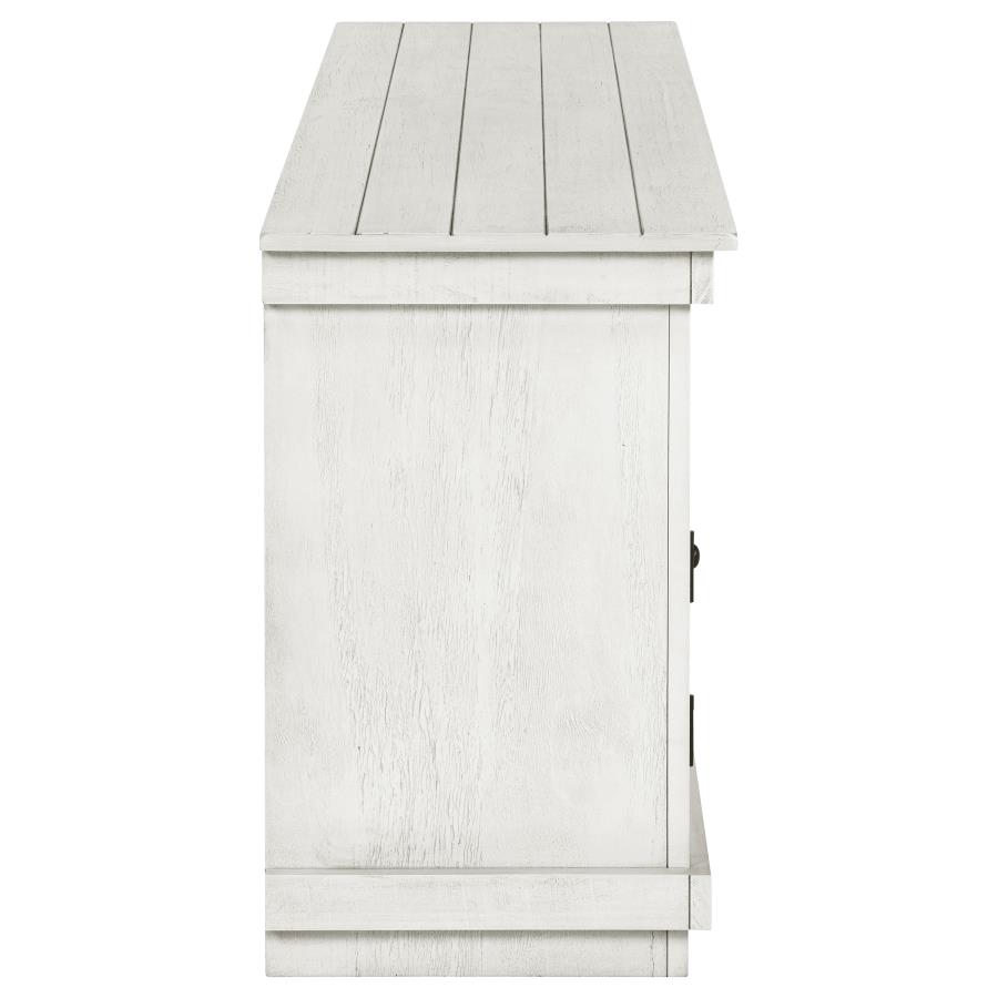 Payne 60-inch TV Stand Media Console Distressed White view 10