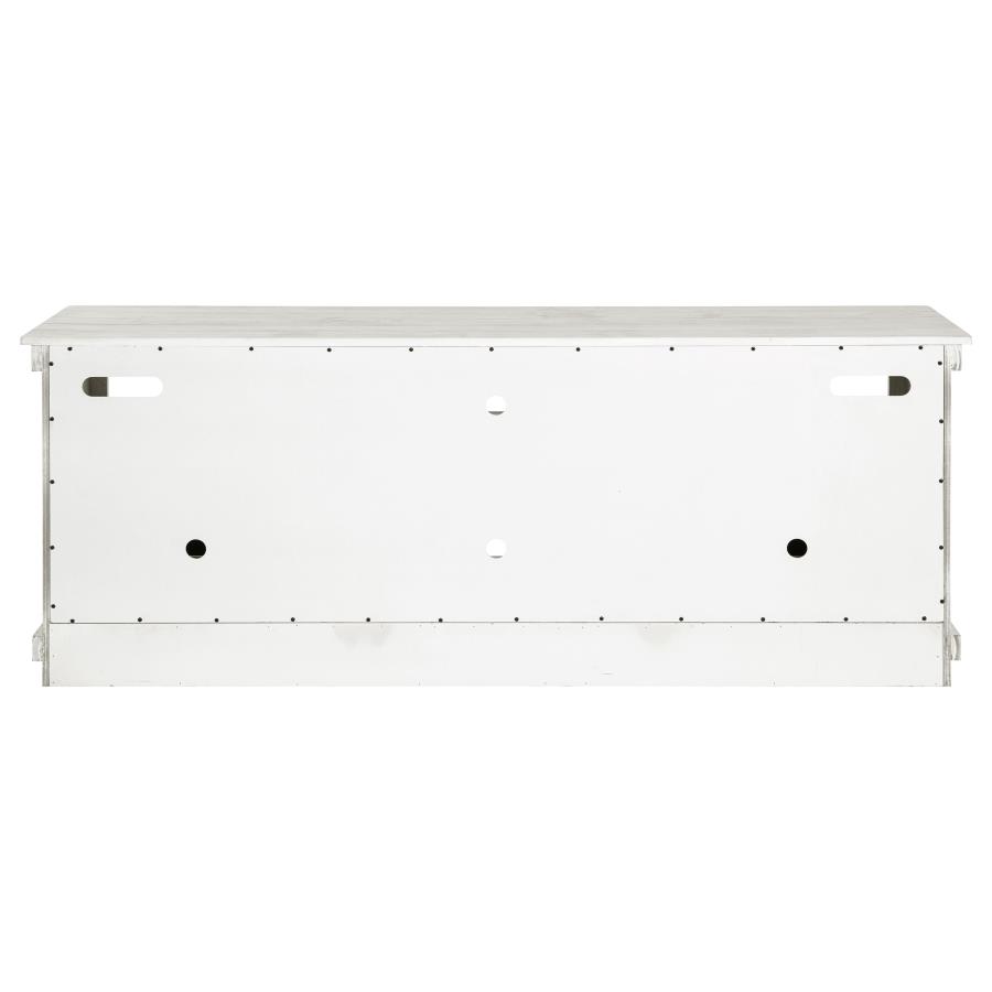 Payne 70-inch TV Stand Media Console Distressed White view 8
