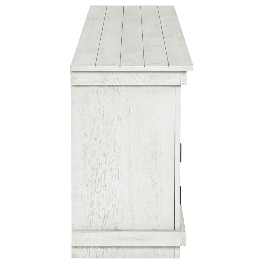 Payne 70-inch TV Stand Media Console Distressed White view 10