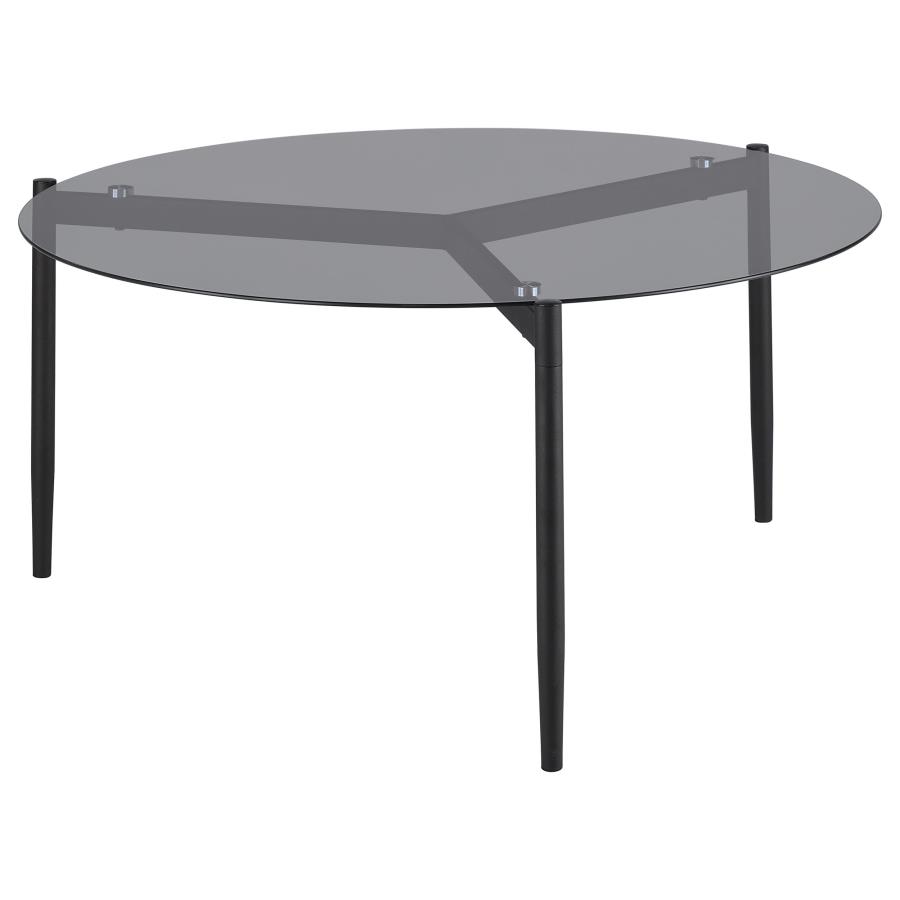 Rosalie 2-piece Round Coffee and End Table Set Grey view 9