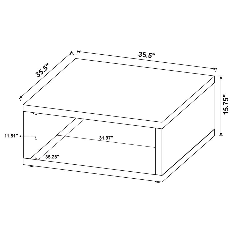 Frisco 2-piece Coffee and End Table Set Dark Pine view 15