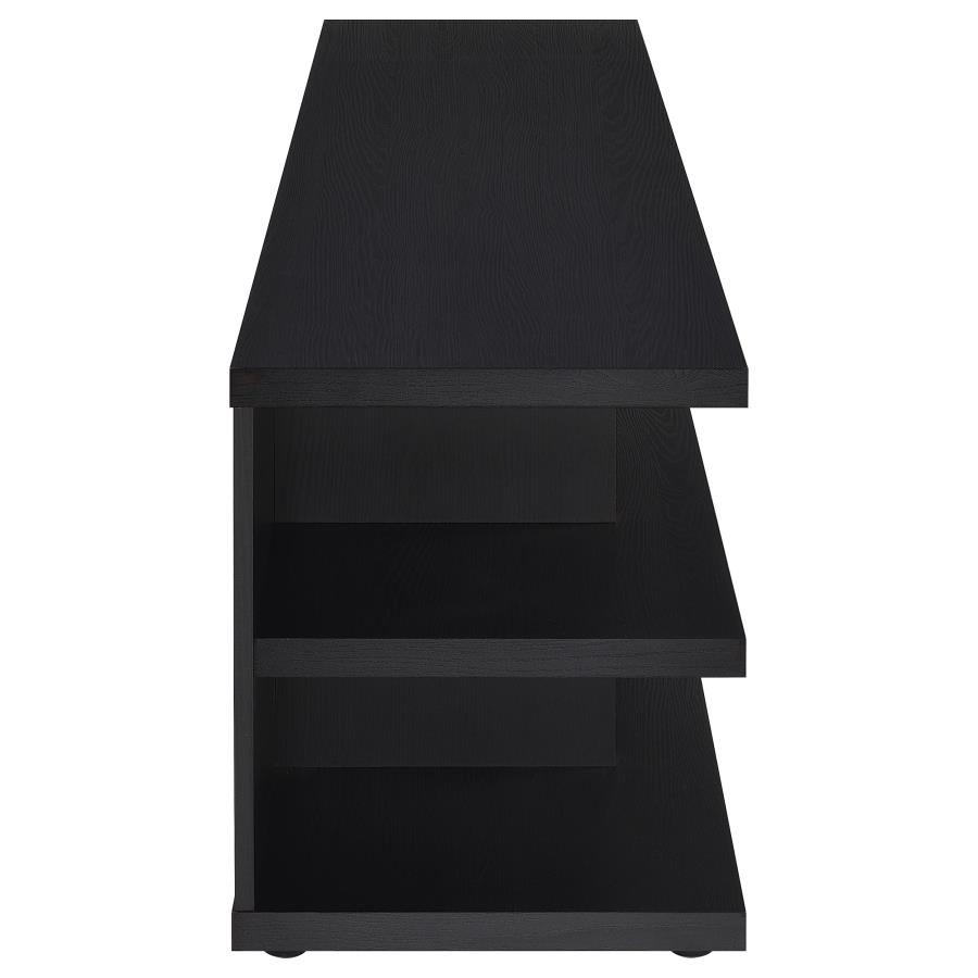 Cartmill 78-inch 2-tier TV Stand Media Console Black view 8