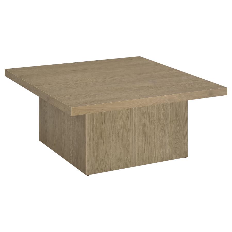 Devar 2-piece Square Cocktail Coffee End Table Set Latte view 8