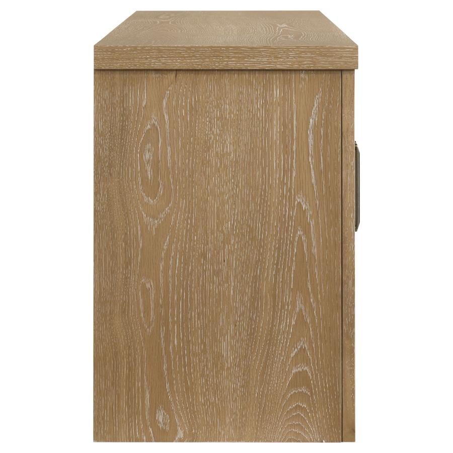 Brenham 79-inch 4-door TV Stand Media Console Washed Oak view 8