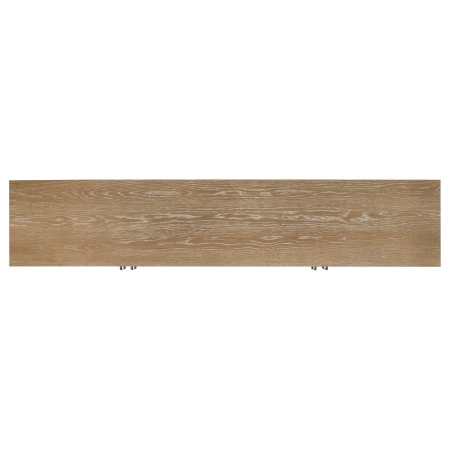 Brenham 79-inch 4-door TV Stand Media Console Washed Oak view 9