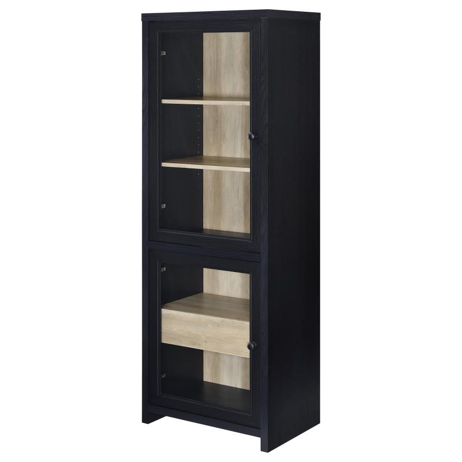 Denison 3-piece Entertainment Center 79-inch TV Stand Black view 13