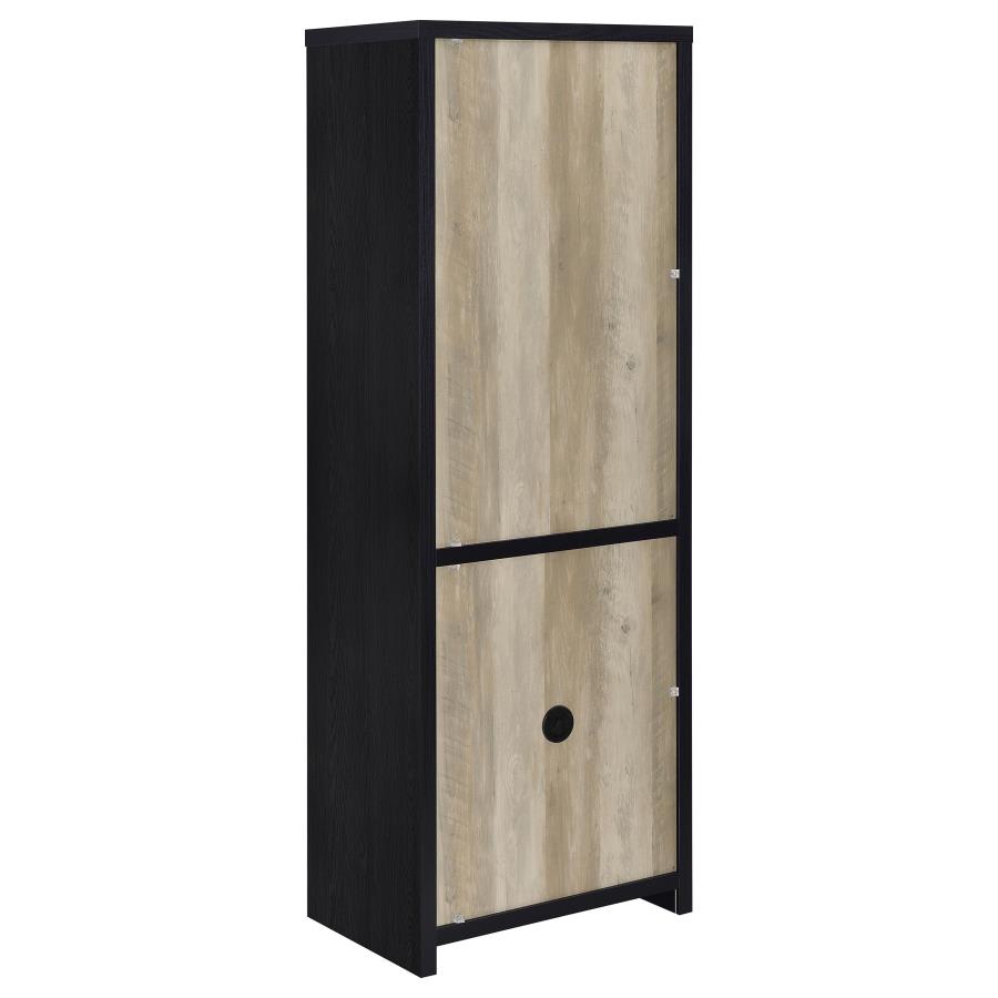 Denison 3-piece Entertainment Center 79-inch TV Stand Black view 15