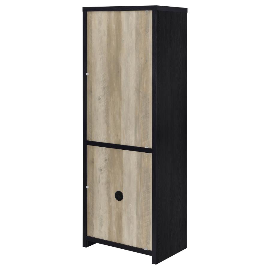 Denison 3-piece Entertainment Center 79-inch TV Stand Black view 16