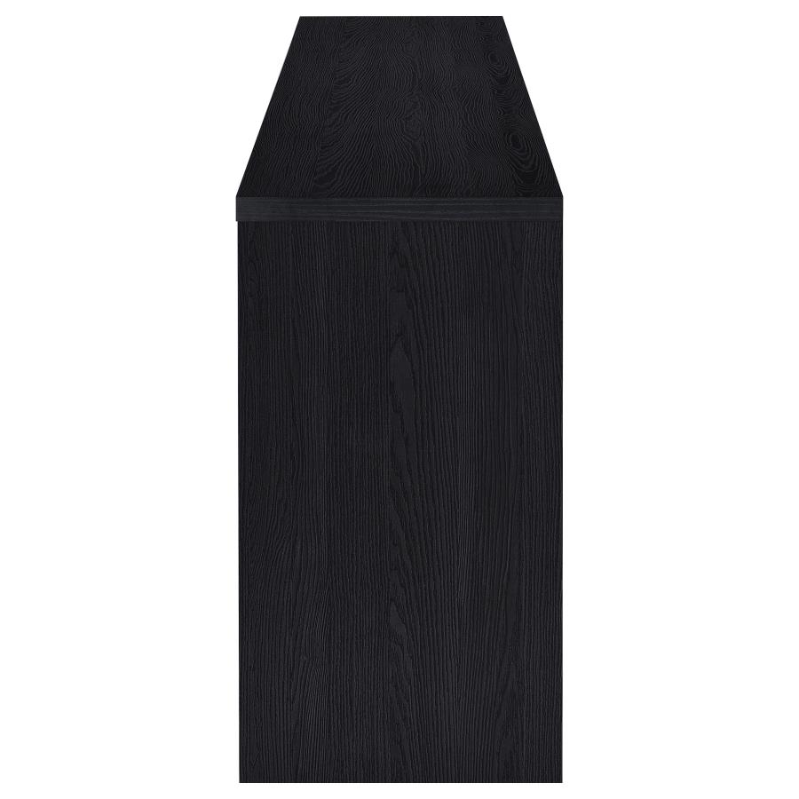 Denison 79-inch 4-door TV Stand Media Console Black view 9
