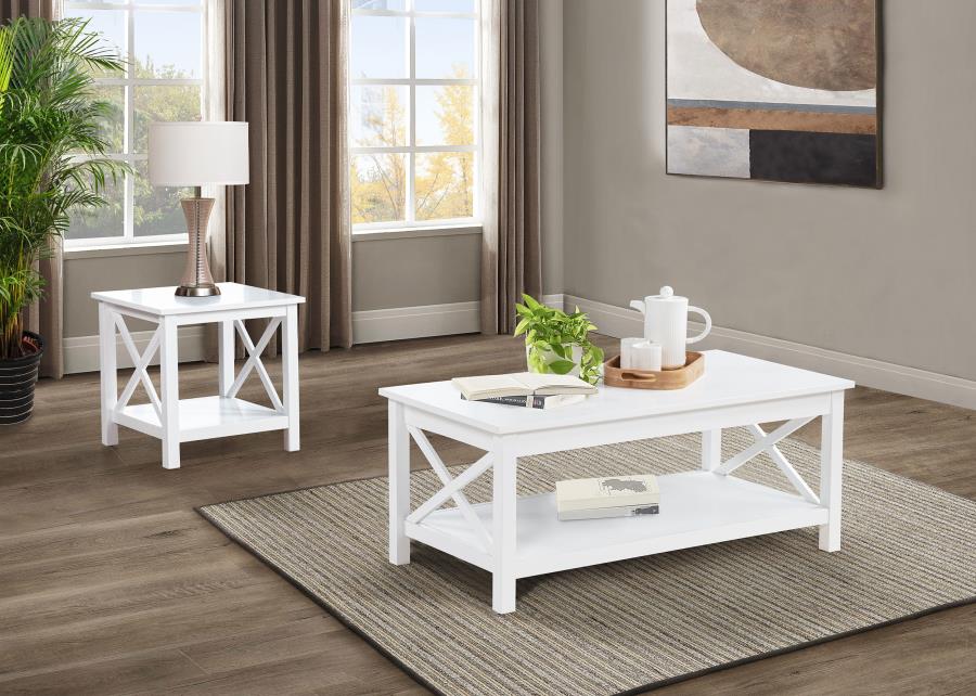Skyview 44-inch Rectangular Lift Top Coffee Table White view 10