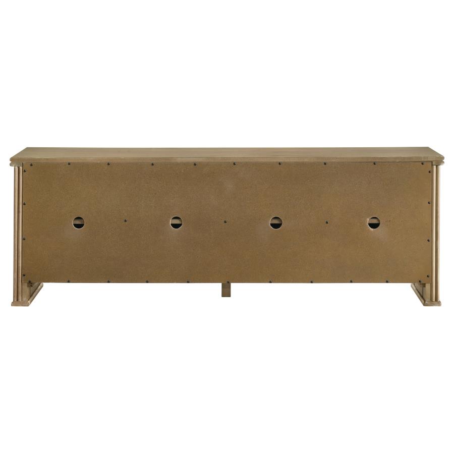Adina 70-inch TV Stand Media Console Distressed Light Brown view 8