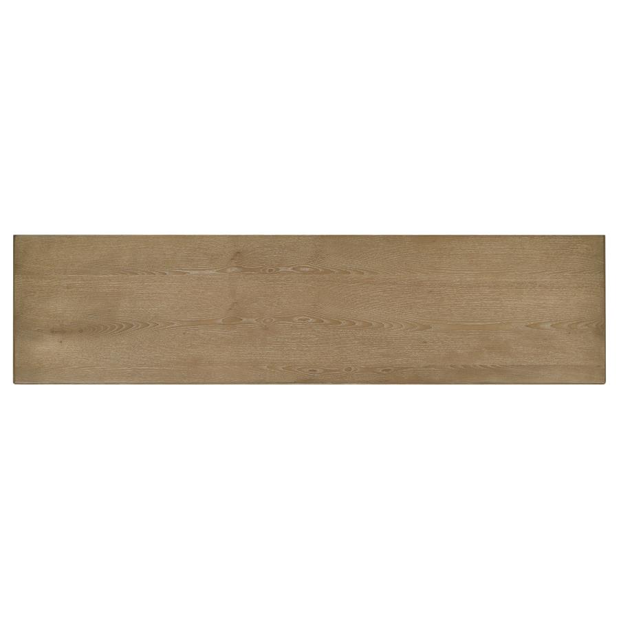 Adina 70-inch TV Stand Media Console Distressed Light Brown view 11