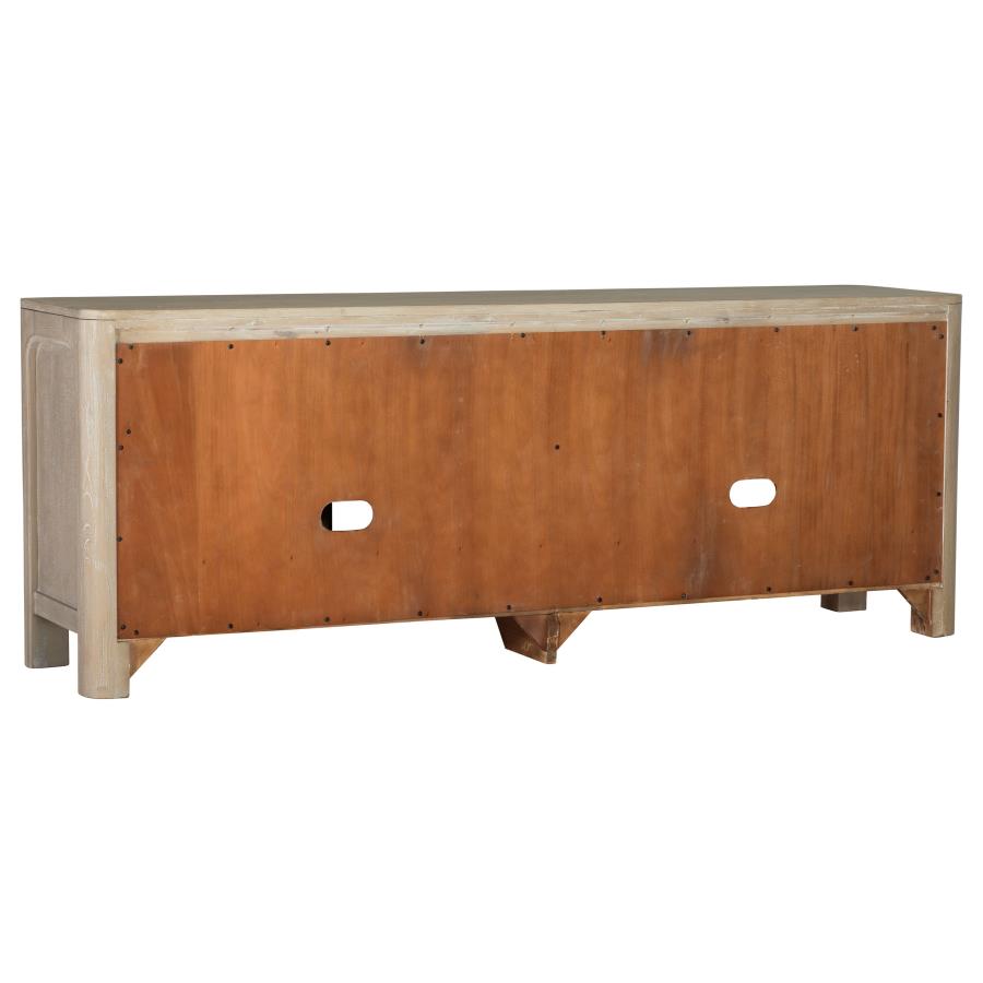 Solano 71-inch 2-door TV Stand Media Console Weathered Mango view 8