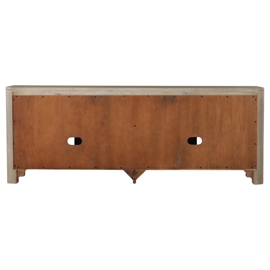 Solano 71-inch 2-door TV Stand Media Console Weathered Mango view 9