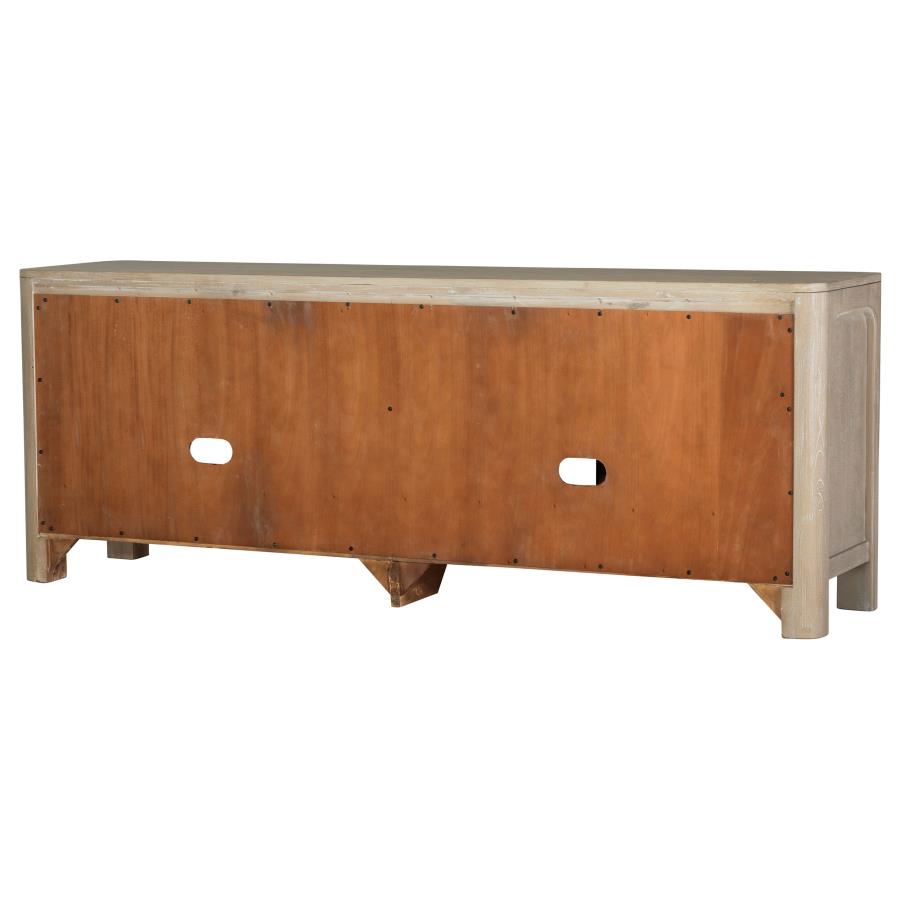 Solano 71-inch 2-door TV Stand Media Console Weathered Mango view 10
