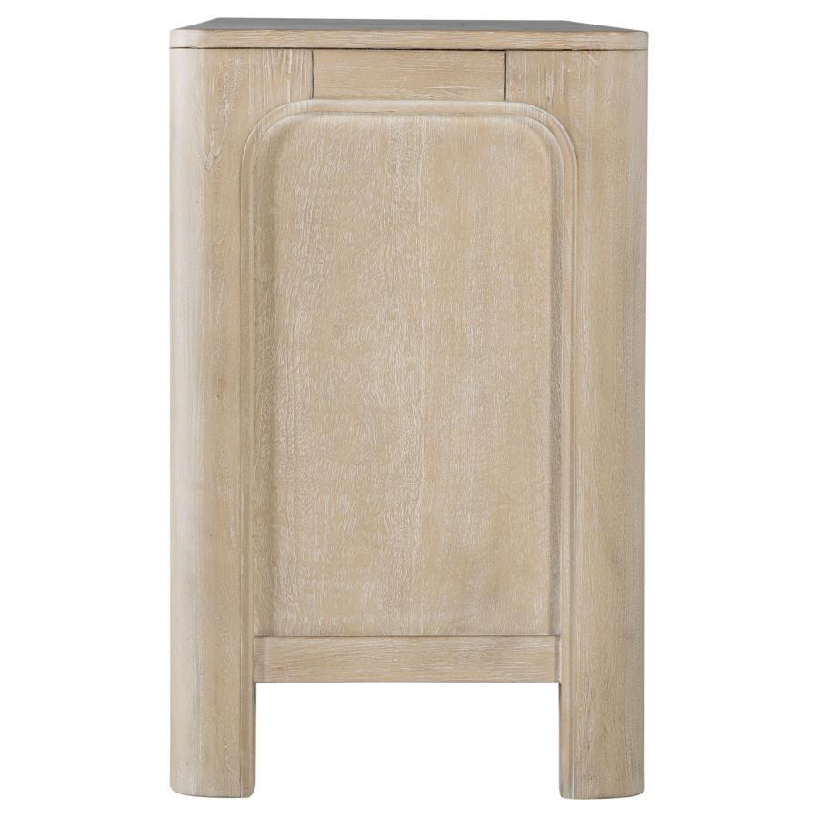 Solano 71-inch 2-door TV Stand Media Console Weathered Mango view 11