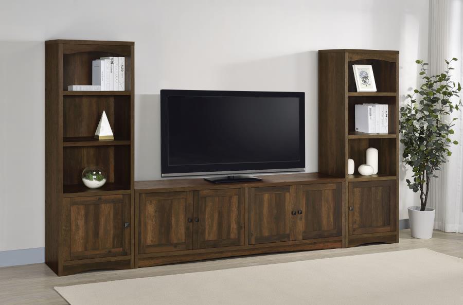 Laughlin 4-door Engineered Wood 78-inch TV Stand Dark Pine view 14