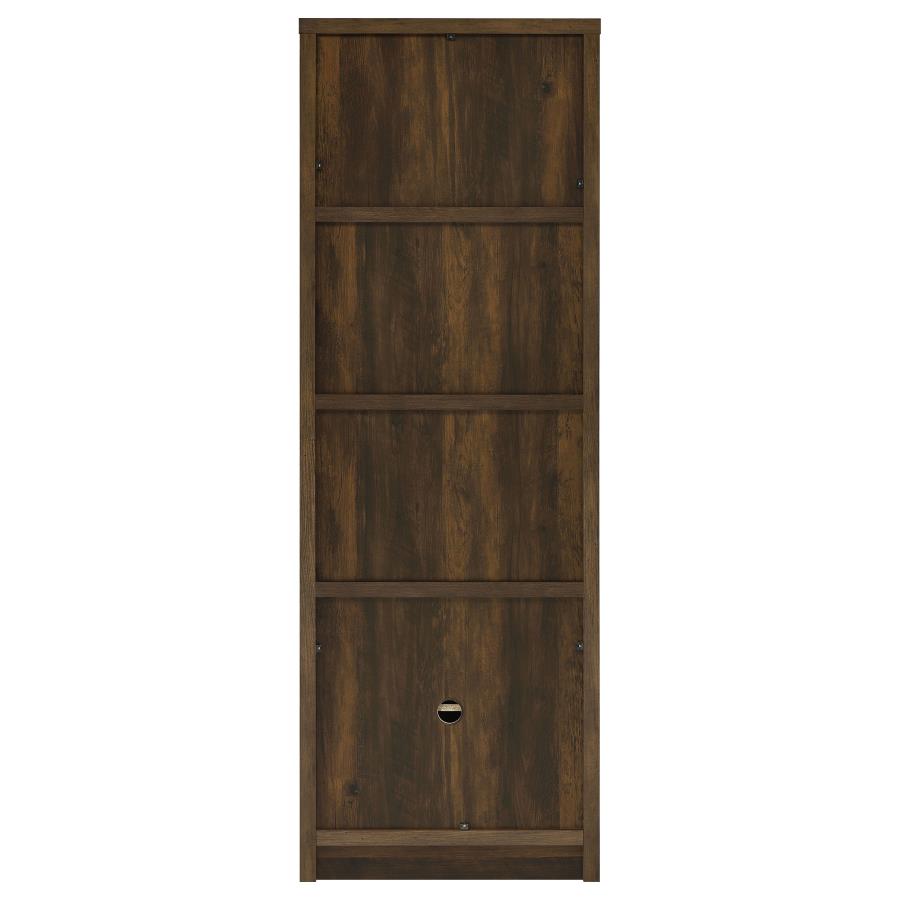Laughlin 4-shelf Engineered Wood Media Tower Dark Pine view 8