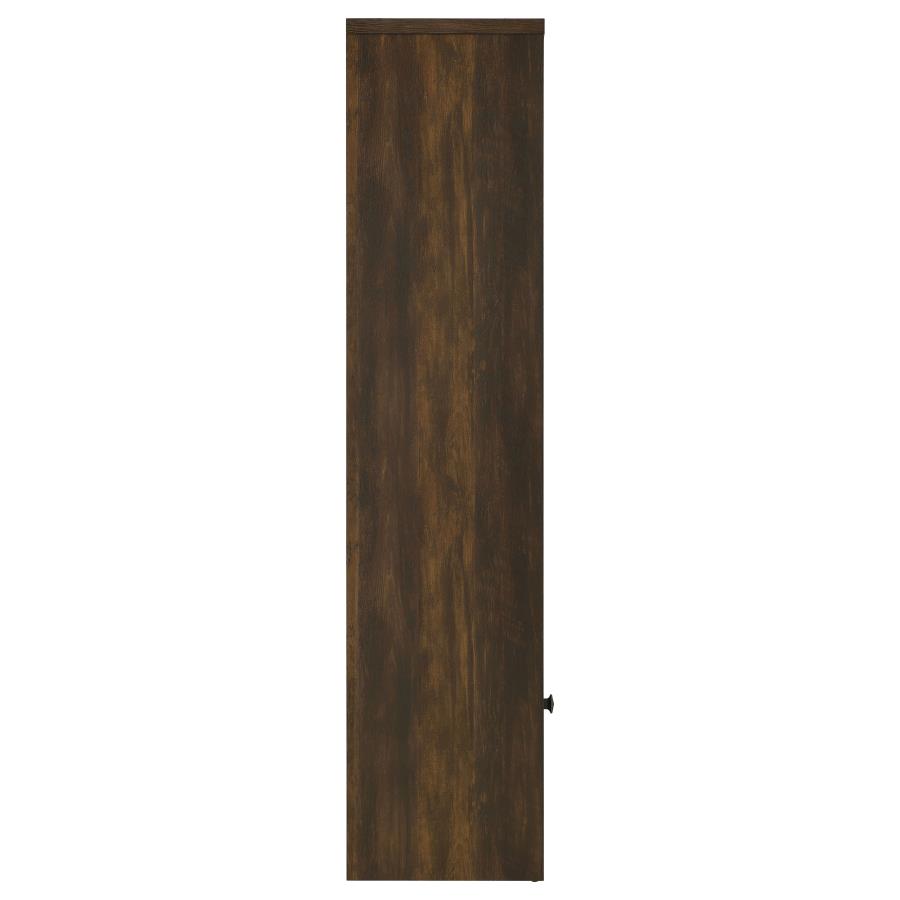 Laughlin 4-shelf Engineered Wood Media Tower Dark Pine view 10