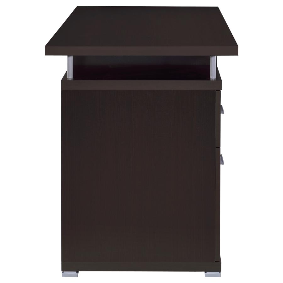 Tracy 55-inch 2-drawer Office Computer Desk Cappuccino view 9