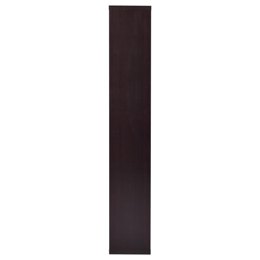 Theo 71-inch 6-shelf Bookshelf Cappuccino view 9