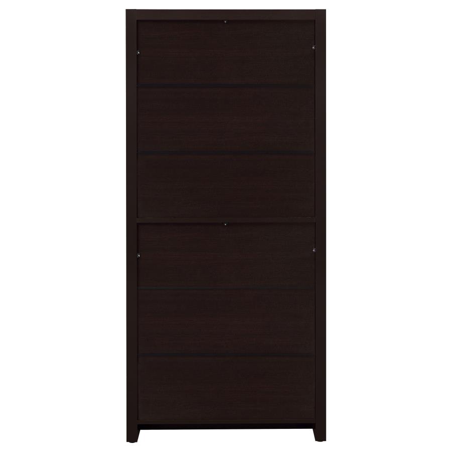 Skylar 71-inch 5-shelf Bookcase with Drawer Cappuccino view 8