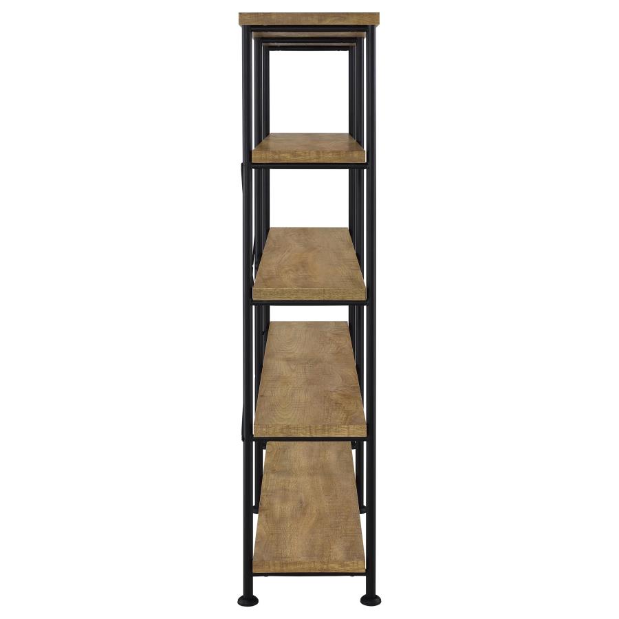 Analiese 63-inch 4-shelf Double Bookshelf Mango view 8