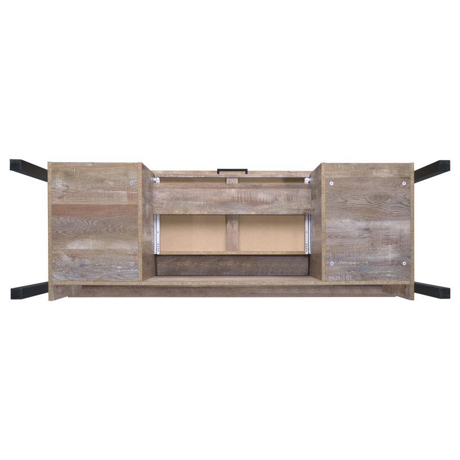 Samson 60-inch 4-drawer Office Computer Desk Weathered Oak view 9