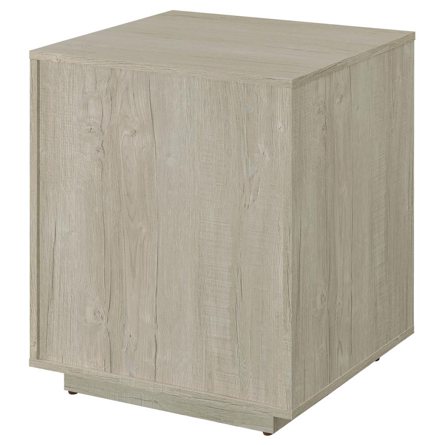 Loomis 3-drawer Home Office File Cabinet Whitewashed Grey view 9