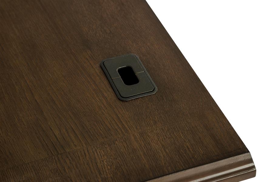 Hartshill 66-inch 5-drawer Credenza Office Desk Burnish Oak view 15