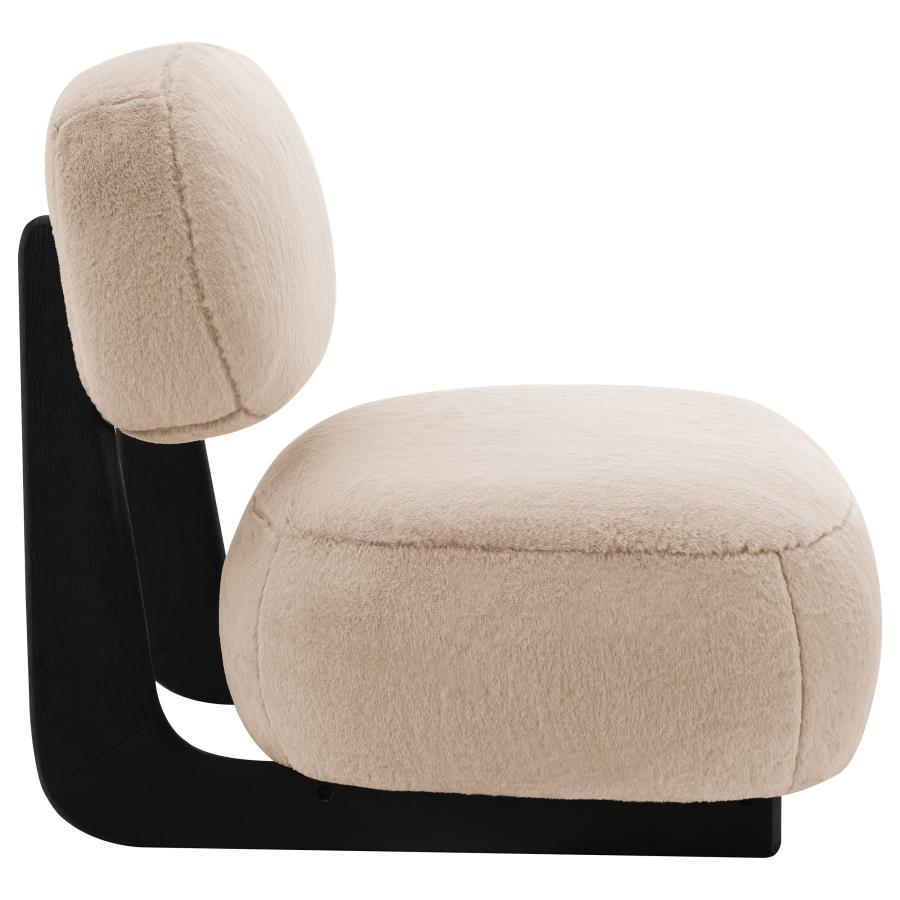 Duffie Upholstered Armless Accent Chair Camel view 8