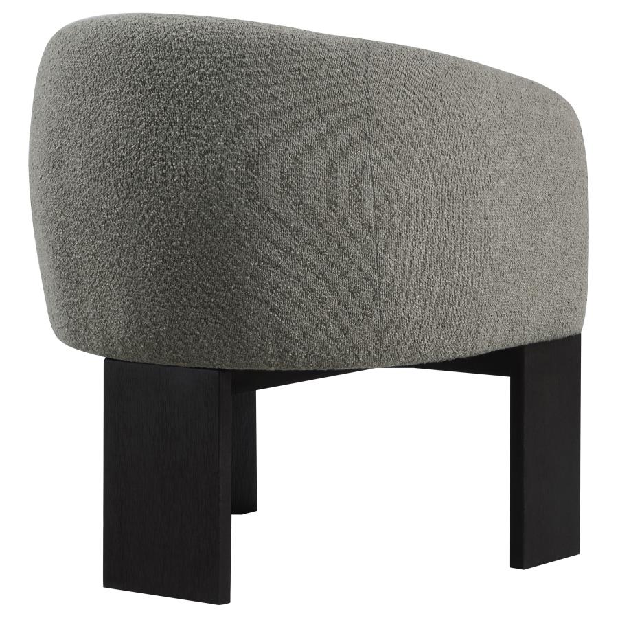 Valdez Boucle Upholstered Barrel Back Accent Chair Brown view 8