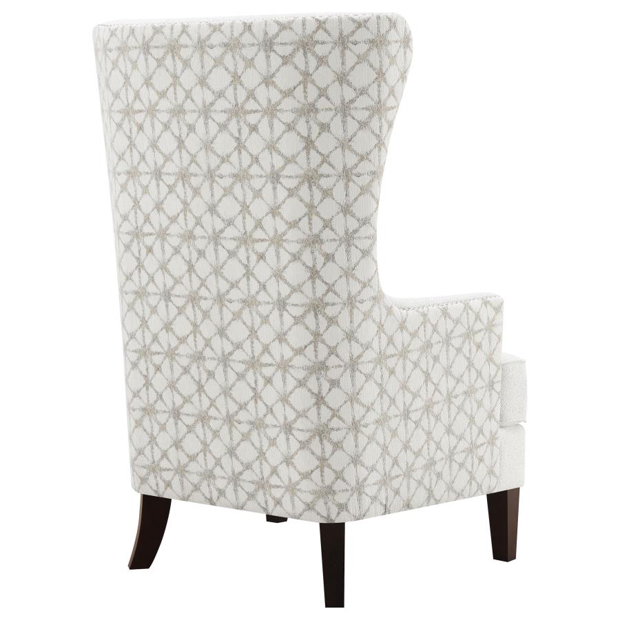 Pippin Upholstered High Wingback Accent Chair Latte view 8