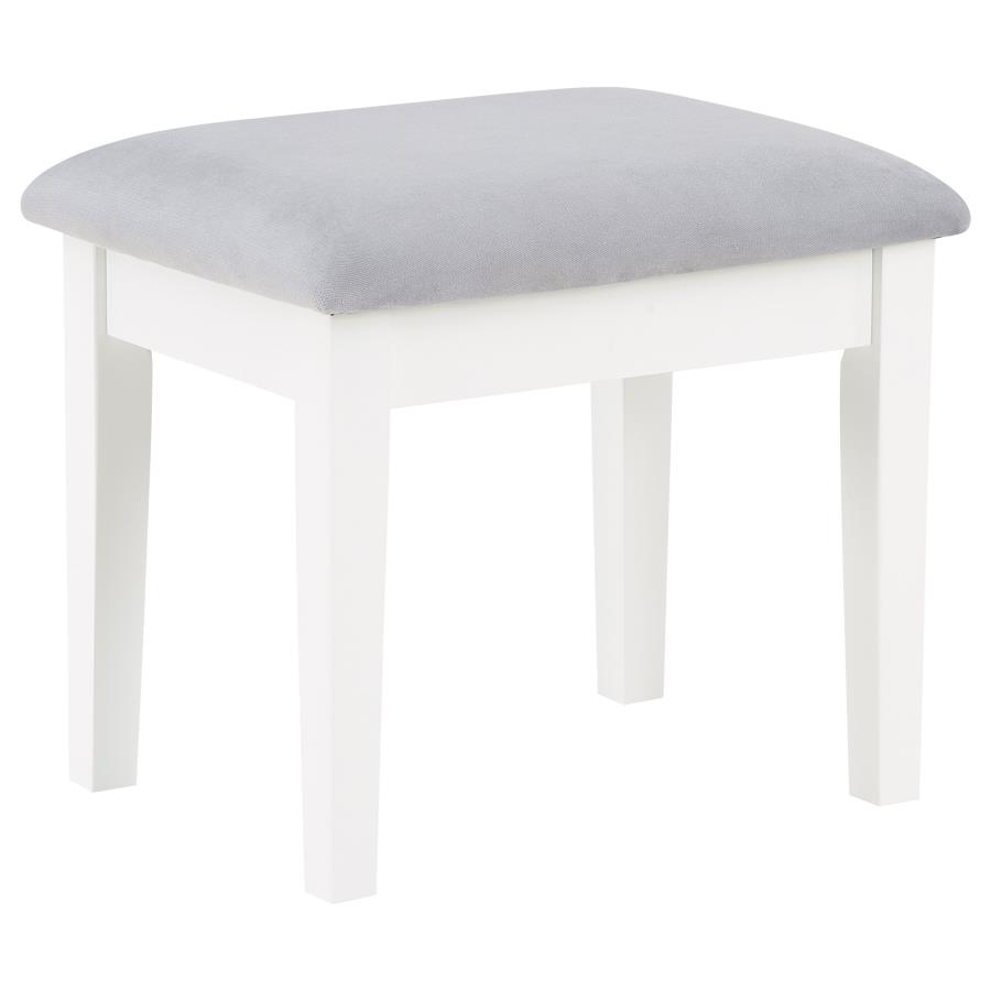 Regina Makeup Vanity Table Set with Lighting White view 11