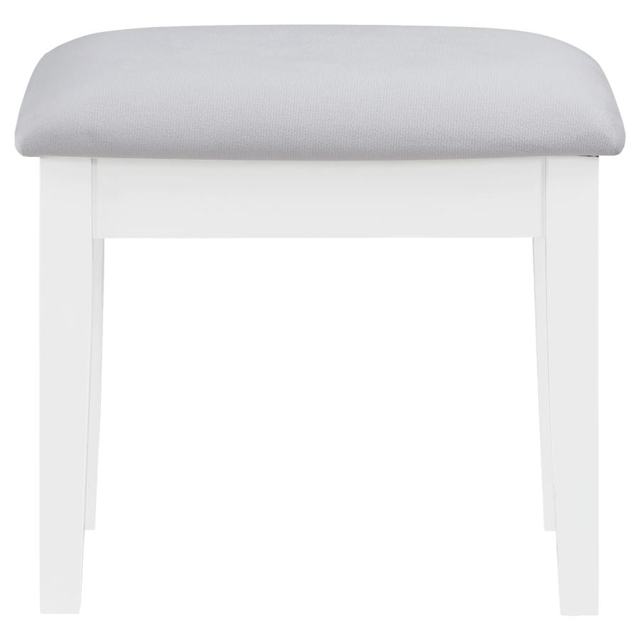 Regina Makeup Vanity Table Set with Lighting White view 12