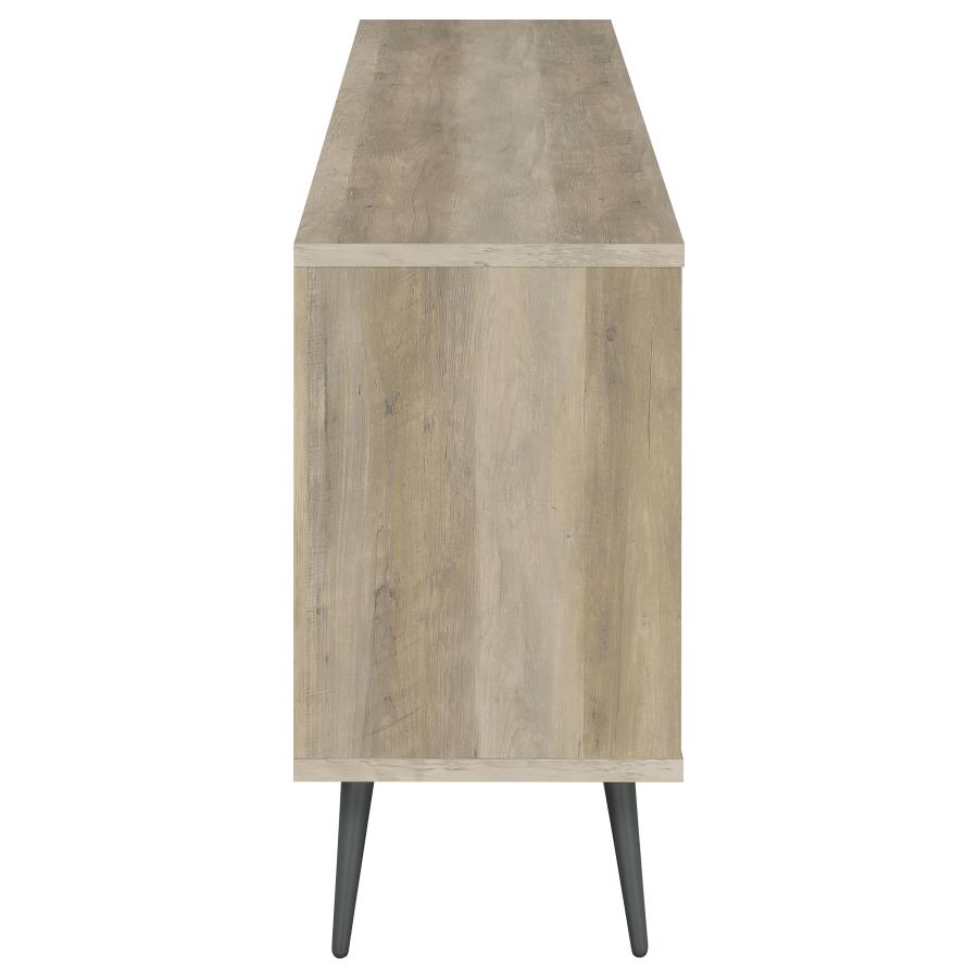 Maeve 2-door Engineered Wood Cabinet Antique Pine and Grey view 8