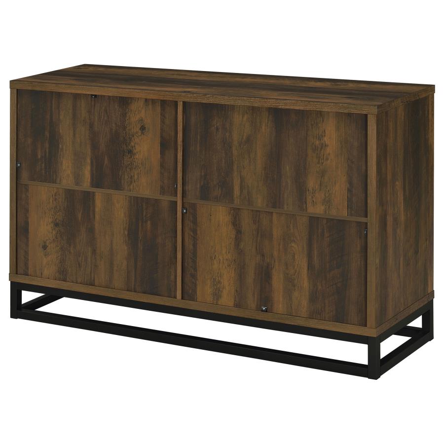Ryatt 4-door Engineered Wood Accent Cabinet Dark Pine view 9