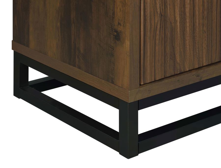 Ryatt 4-door Engineered Wood Accent Cabinet Dark Pine view 11