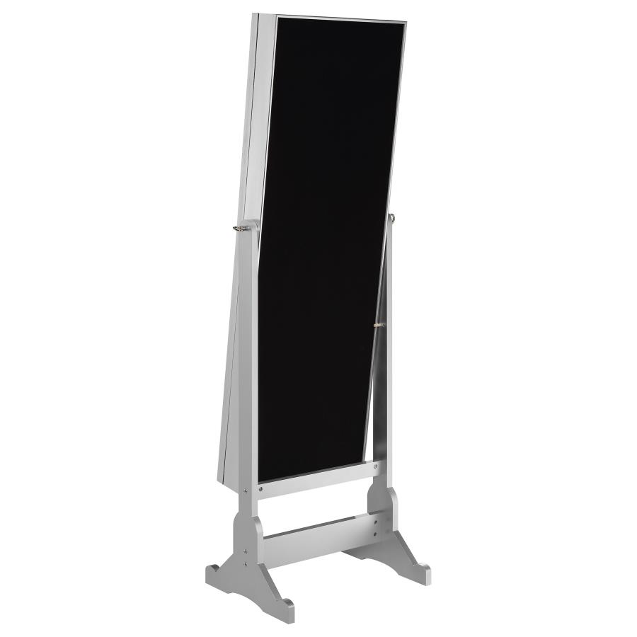 Moore Cheval Mirror with Jewelry Storage Silver view 8