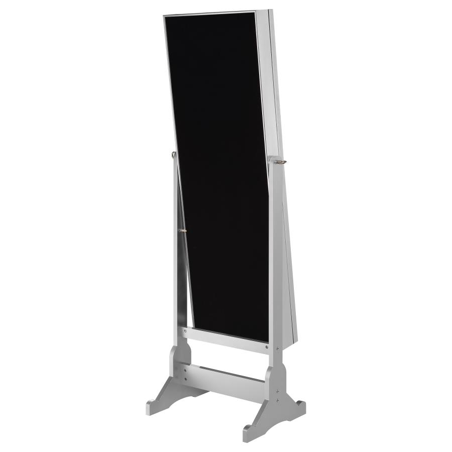 Moore Cheval Mirror with Jewelry Storage Silver view 10